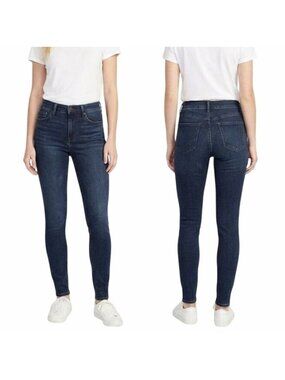 ⭐Old Navy Women Mid Rise Dark Wash Rockstar Super Skinny Tall Jeans Size 4 New